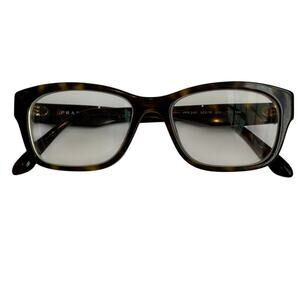 Prada Womens Tortoise Eyeglass Frame VPR 24R Brown Gold 52-16-140 Made in Italy